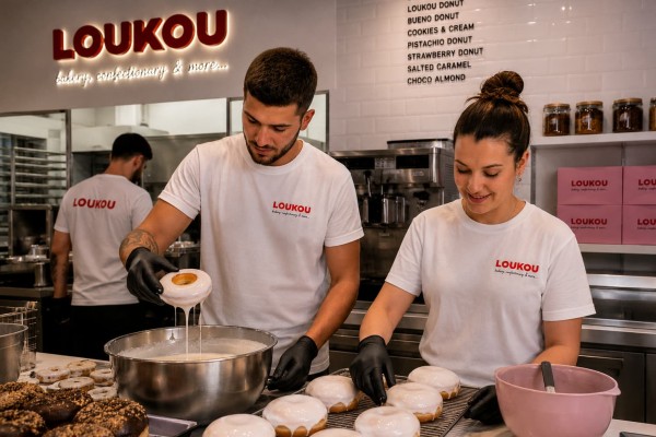 Διαφημιστικά Ρούχα Loukou Donats