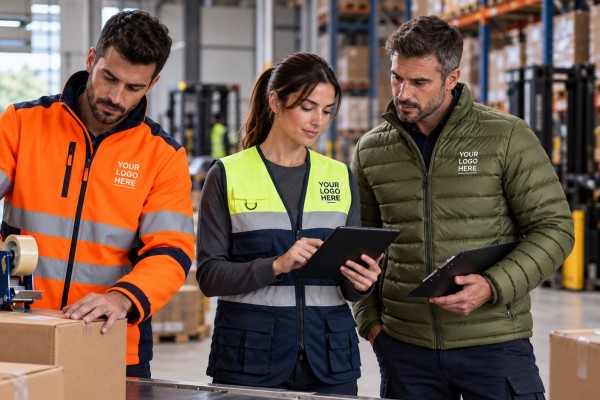 Ρούχα Εργασίας με Λογότυπο για Logistics και Αποθήκες