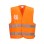 Ανακλαστικό Γιλέκο Πορτοκαλί Διάτρητο 