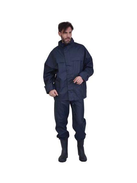 Στολή Αδιάβροχη PU Μπλε Στολή Αδιάβροχη PU Μπλε