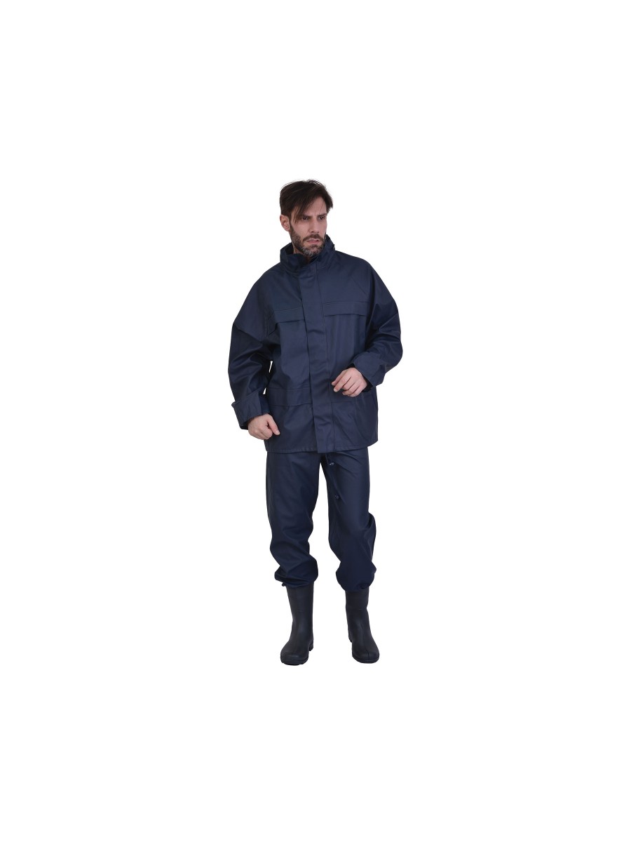 Στολή Αδιάβροχη PU Μπλε