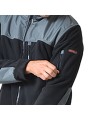 Ζακέτα ERGOLINE  fleece μαύρο - γκρι Ζακέτα ERGOLINE  fleece μαύρο - γκρι
