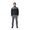 Ζακέτα ERGOLINE  fleece μαύρο - γκρι Ζακέτα ERGOLINE  fleece μαύρο - γκρι