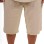 Βερμούδα Αντρική Λινή Μπεζ  Με κρόσια Fringe