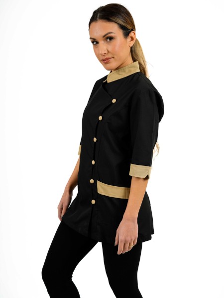 Μπλούζα Αισθητικής Μαύρη με Κουμπιά Μπλούζα Αισθητικής Μαύρη με Κουμπιά