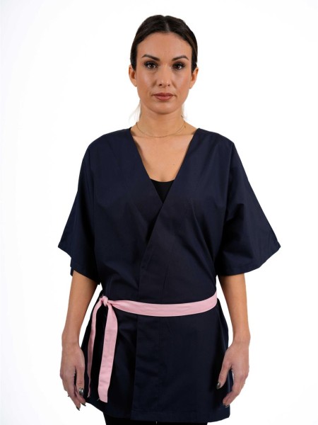 Μπλούζα Αισθητικής Μπλε με Δέσιμο Στη Μεση Μπλούζα Αισθητικής Μπλε με Δέσιμο Στη Μεση