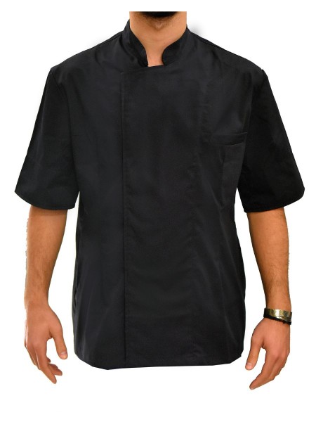Μπλούζα Chef Κοντομάνικη Μαύρη Με Τρούκς Μπλούζα Chef Κοντομάνικη Μαύρη Με Τρούκς