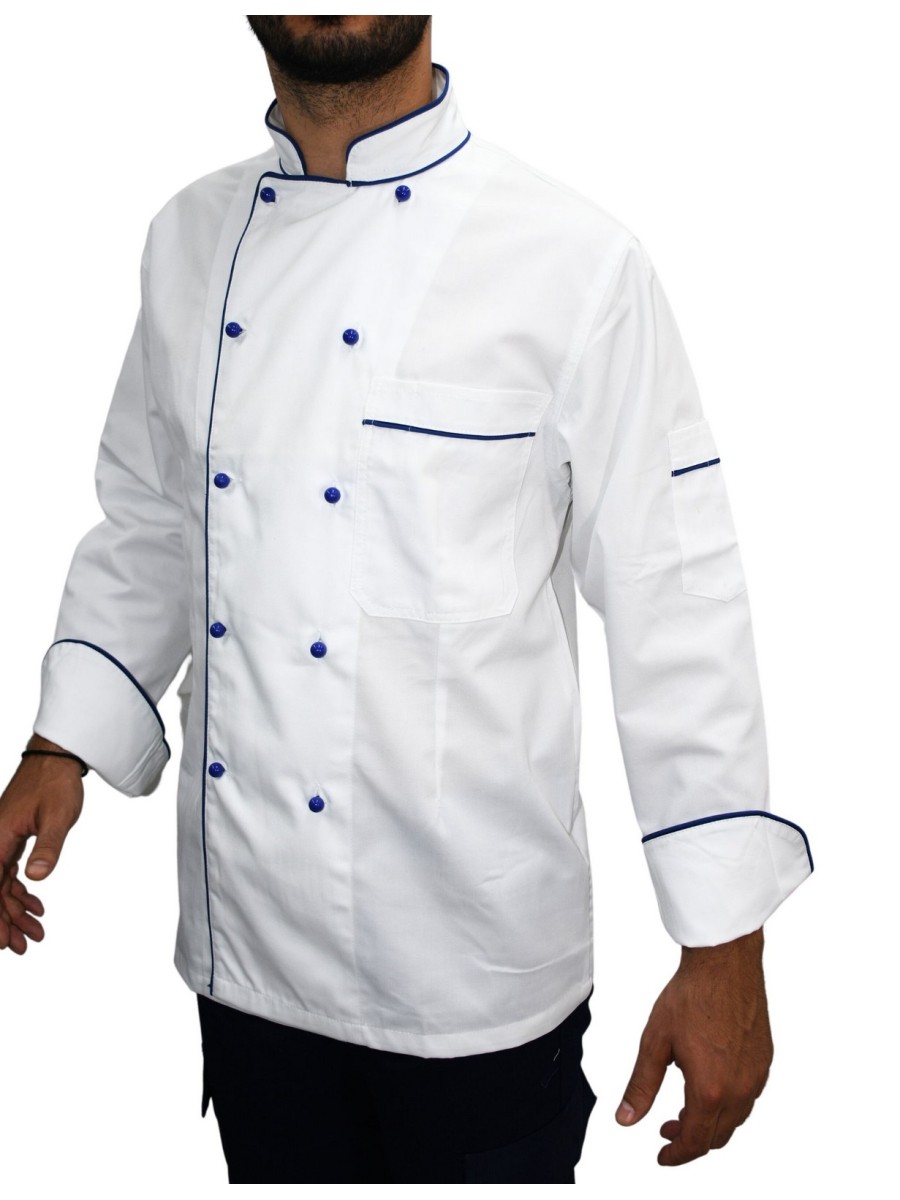Μπλούζα Chef Μακρυμάνικη Λευκή Bluepass Μπλούζα Chef Μακρυμάνικη Λευκή Bluepass