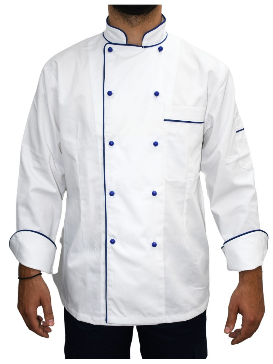 Μπλούζα Chef Μακρυμάνικη Λευκή Bluepass Μπλούζα Chef Μακρυμάνικη Λευκή Bluepass