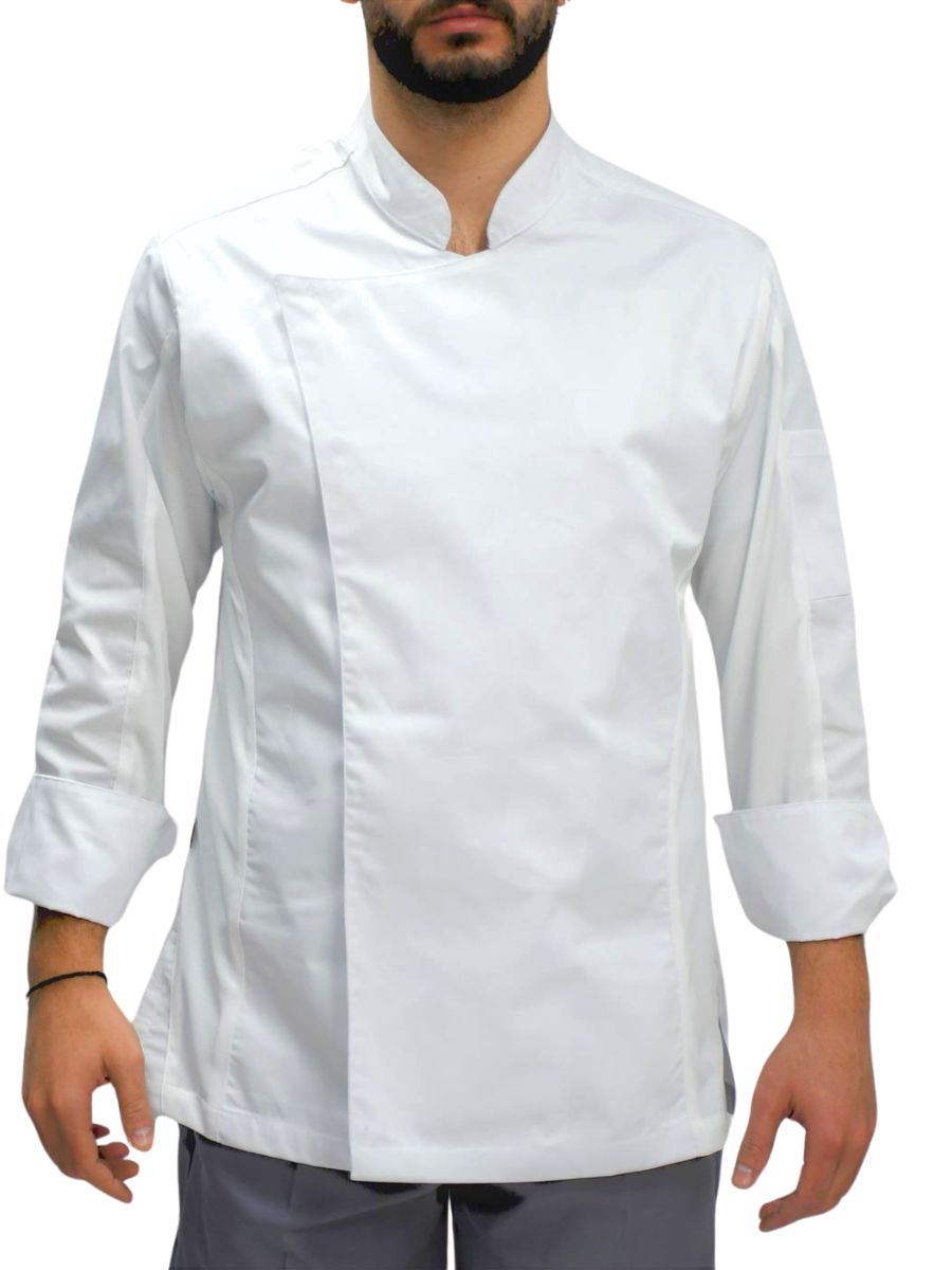 Μπλούζα Chef Μακρυμάνικη Λευκή Dryfit Μπλούζα Chef Μακρυμάνικη Λευκή Dryfit
