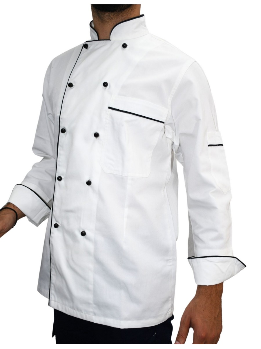 Μπλούζα Chef Μακρυμάνικη Λευκή Pass Μπλούζα Chef Μακρυμάνικη Λευκή Pass