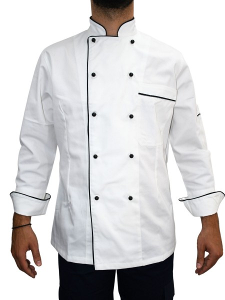 Μπλούζα Chef Μακρυμάνικη Λευκή Pass Μπλούζα Chef Μακρυμάνικη Λευκή Pass