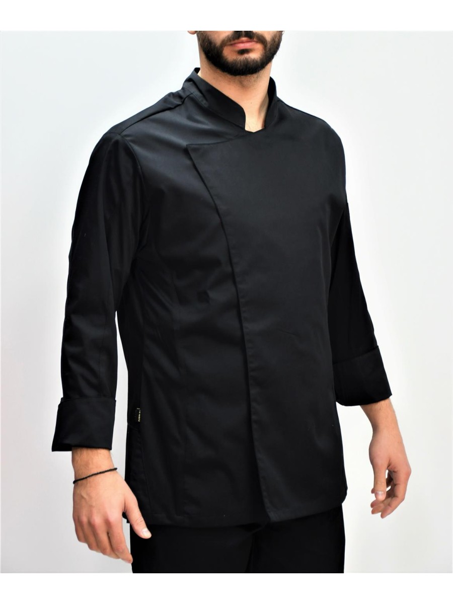 Μπλούζα Chef Μακρυμάνικη Μαύρη Dryfit Μπλούζα Chef Μακρυμάνικη Μαύρη Dryfit