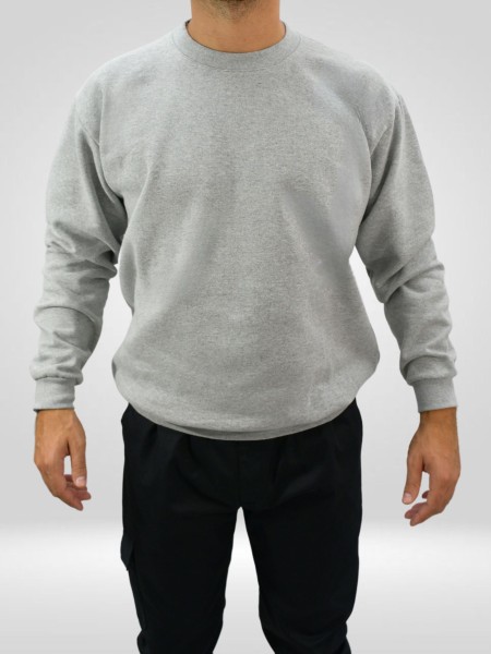 Μπλούζα Φούτερ Βαμβακερή Γκρι Μπλούζα Φούτερ Βαμβακερή Γκρι