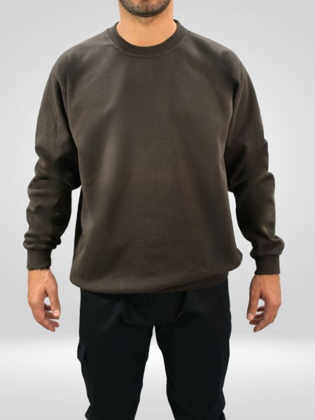 Μπλούζα Φούτερ Βαμβακερή Καφέ Μπλούζα Φούτερ Βαμβακερή Καφέ