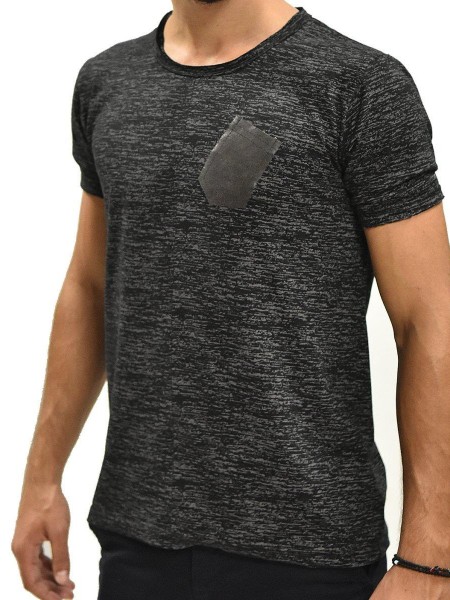 Μπλούζα Μακό Γκρι Φλάμα Με Σχέδιο Μπλούζα Μακό Γκρι Φλάμα Με Σχέδιο