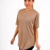 Μπλούζα Μακό Κοντομάνικη Γυναικεία Μπεζ Dryfit Μπλούζα Μακό Κοντομάνικη Γυναικεία Μπεζ Dryfit