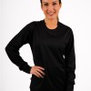 Μπλούζα Μακό Μακρυμάνικη Γυναικεία Μαύρη Dryfit