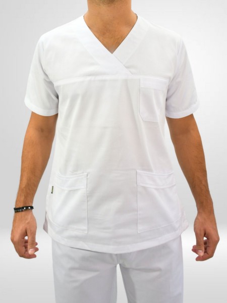 Μπλούζα Νοσηλευτών Αντρική Λευκή Μπλούζα Νοσηλευτών Αντρική Λευκή