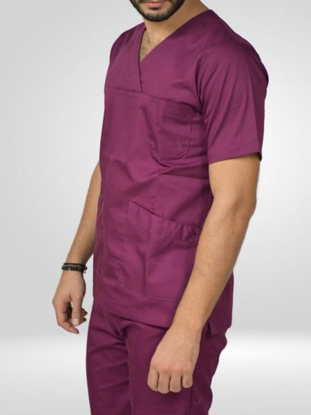Μπλούζα Νοσηλευτών Αντρική Μελιτζανί Μπλούζα Νοσηλευτών Αντρική Μελιτζανί