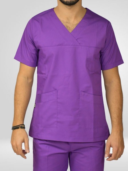 Μπλούζα Νοσηλευτών Αντρική Μοβ Μπλούζα Νοσηλευτών Αντρική Μοβ