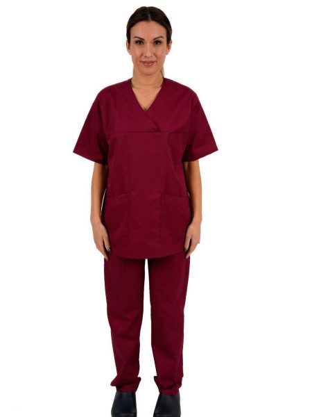 Μπλούζα Νοσηλευτών Μπορντό Μπλούζα Νοσηλευτών Μπορντό