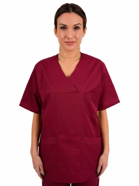 Μπλούζα Νοσηλευτών Μπορντό Μπλούζα Νοσηλευτών Μπορντό