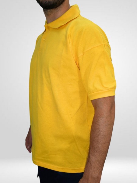 Μπλούζα Πολο Αντρική Κοντομάνικη Κίτρινη Μπλούζα Πολο Αντρική Κοντομάνικη Κίτρινη