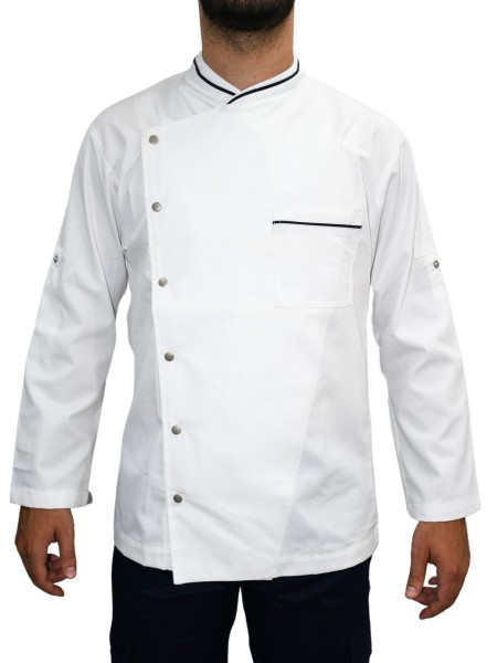 Μπλούζα Σεφ Μακρυμάνικη Λευκή Με Σταυρωτό Κούμπωμα Μπλούζα Σεφ Μακρυμάνικη Λευκή Με Σταυρωτό Κούμπωμα