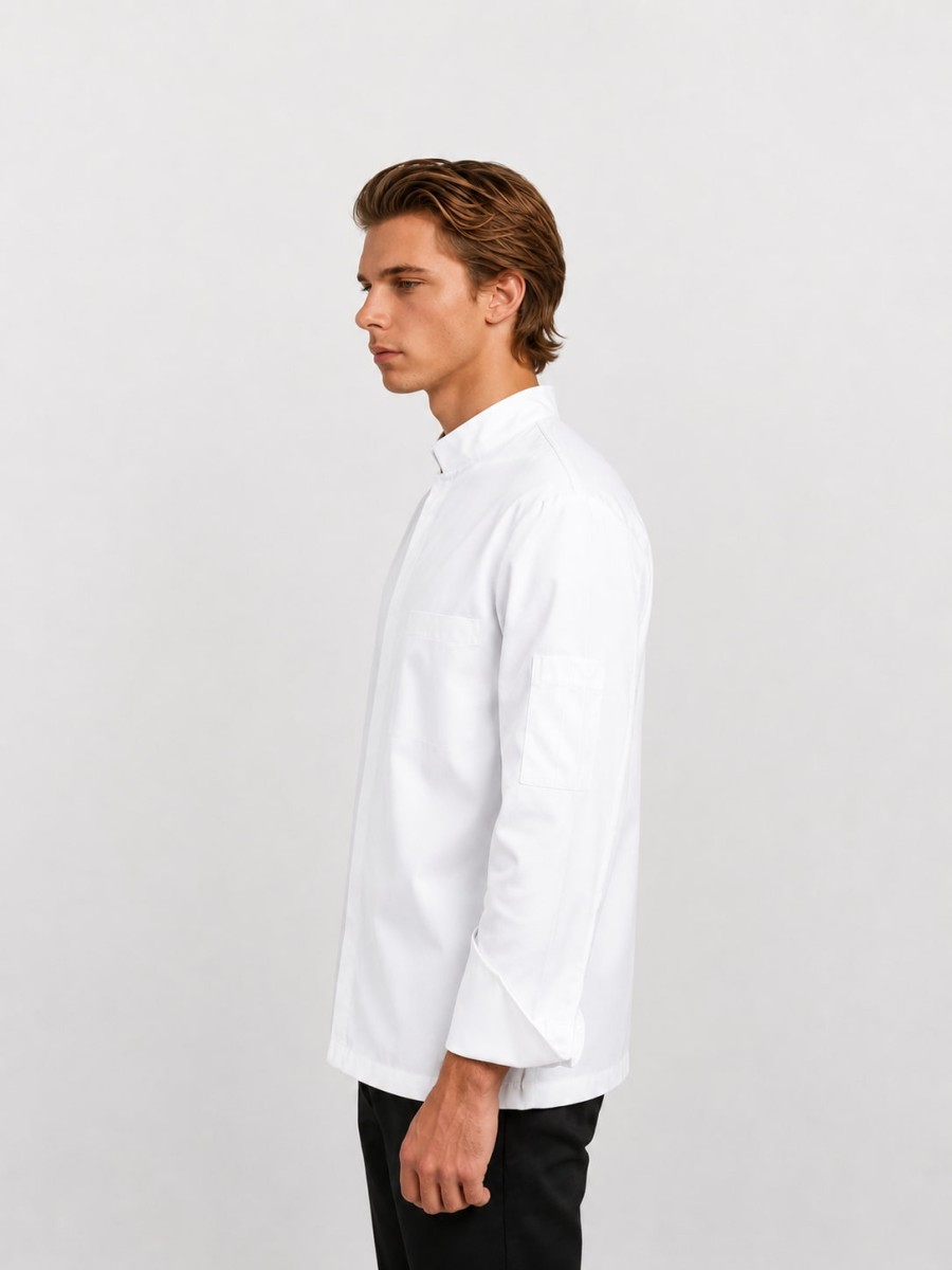 Μπλούζα Chef No Iron Μακρυμάνικη Λευκή Μπλούζα Chef No Iron Μακρυμάνικη Λευκή
