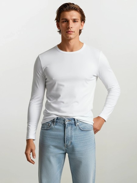 Μπλούζα Μακρυμάνικη Λευκή EXTREME  Μπλούζα Μακρυμάνικη Λευκή EXTREME