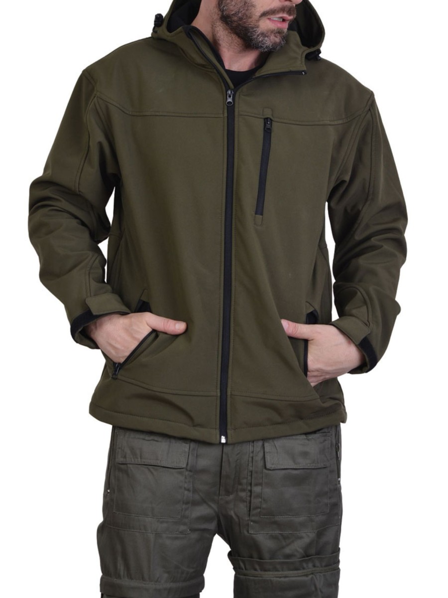 Μπουφάν Εργασίας Χακί Softshell Μπουφάν Εργασίας Χακί Softshell