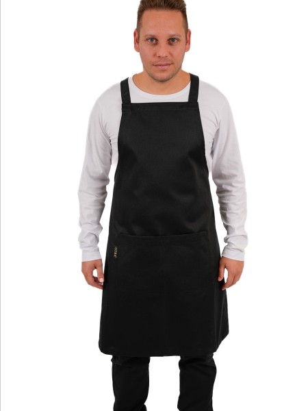 Ολόσωμη Ποδιά Χιαστί Μαύρη Με Διπλή Τσέπη Ολόσωμη Ποδιά Χιαστί Μαύρη Με Διπλή Τσέπη