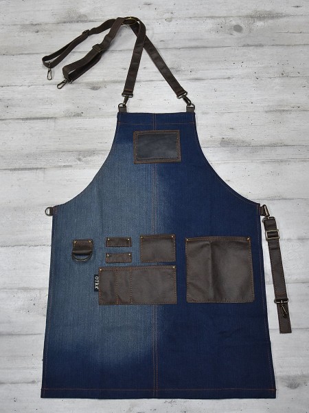 Ολόσωμη Ποδιά Χιαστί Τζιν Με Τεχνόδερμα Ολόσωμη Ποδιά Χιαστί Τζιν Με Τεχνόδερμα