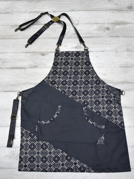 Ολόσωμη Ποδιά Χιαστί Τζιν Σκούρο Με Σχέδιο Ρόμβους Ολόσωμη Ποδιά Χιαστί Τζιν Σκούρο Με Σχέδιο Ρόμβους