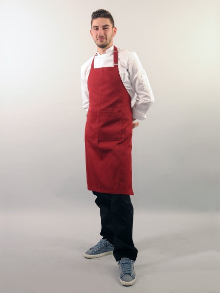 Ολόσωμη Ποδιά Λαιμού Κόκκινη Ολόσωμη Ποδιά Λαιμού Κόκκινη