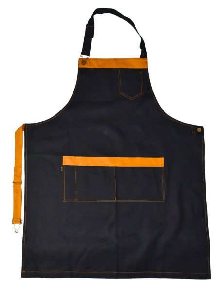 Ολόσωμη Ποδιά Λαιμού Μαύρη Με Μπεζ Ολόσωμη Ποδιά Λαιμού Μαύρη Με Μπεζ