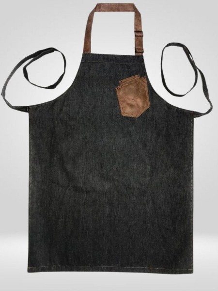 Ολόσωμη Ποδιά Λαιμού Τζιν Γκρι Με Ταμπά Ολόσωμη Ποδιά Λαιμού Τζιν Γκρι Με Ταμπά