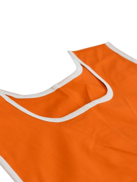 Ολόσωμη Ποδιά Σαμαράκι Πορτοκαλί Με Λευκή Λεπτομέρεια Ολόσωμη Ποδιά Σαμαράκι Πορτοκαλί Με Λευκή Λεπτομέρεια