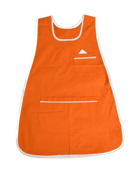 Ολόσωμη Ποδιά Σαμαράκι Πορτοκαλί Με Λευκή Λεπτομέρεια Ολόσωμη Ποδιά Σαμαράκι Πορτοκαλί Με Λευκή Λεπτομέρεια