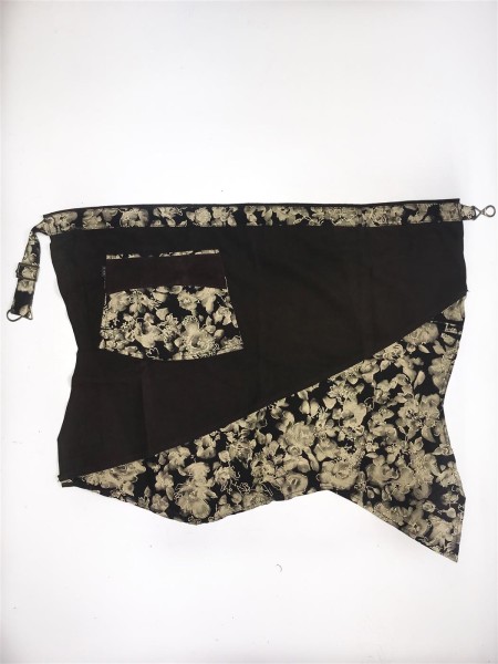 Ποδιά Μέσης Ασύμμετρη Καφέ Δέρμα Με Σχέδιο Λουλούδι Ποδιά Μέσης Ασύμμετρη Καφέ Δέρμα Με Σχέδιο Λουλούδι