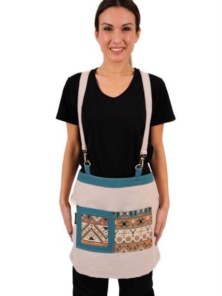 Ποδιά Μέσης Χιαστί Εκρού Με Σχέδιο Carpet Ποδιά Μέσης Χιαστί Εκρού Με Σχέδιο Carpet