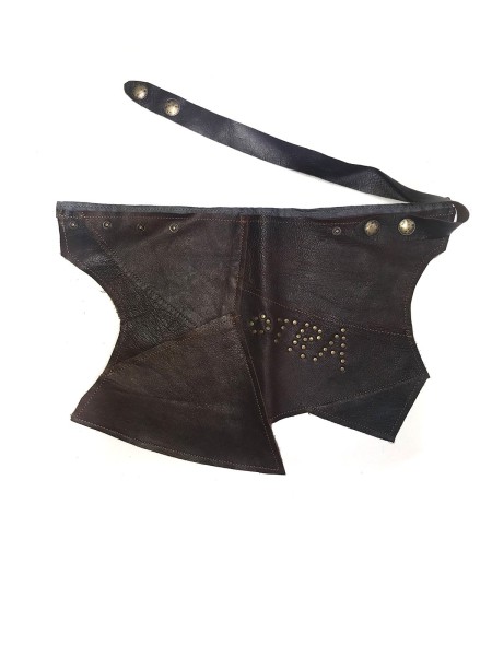 Ποδιά Μέσης Δερμάτινη Καφέ Ασύμμετρη Ποδιά Μέσης Δερμάτινη Καφέ Ασύμμετρη