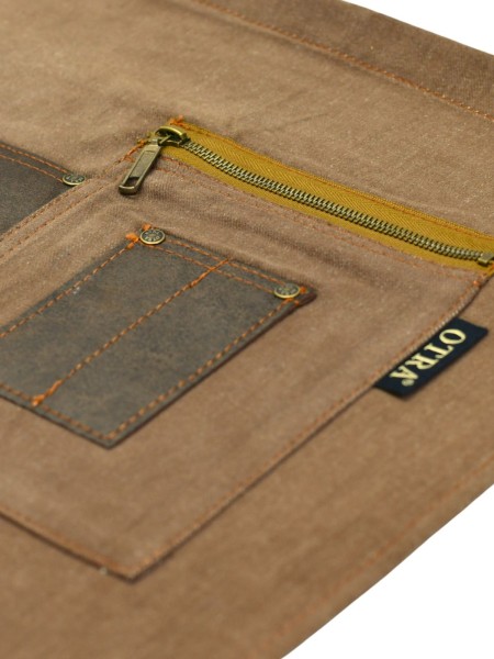 Ποδιά Μέσης Καφέ Με Λεπτομέρειες Καφέ Τεχνόδερμα Ποδιά Μέσης Καφέ Με Λεπτομέρειες Καφέ Τεχνόδερμα