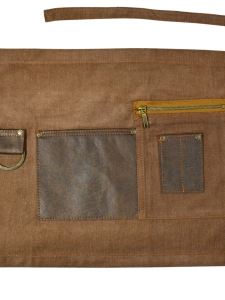 Ποδιά Μέσης Καφέ Με Λεπτομέρειες Καφέ Τεχνόδερμα Ποδιά Μέσης Καφέ Με Λεπτομέρειες Καφέ Τεχνόδερμα