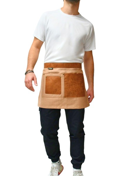 Ποδιά Μέσης Καμβάς Μπεζ Με Ταμπά Ποδιά Μέσης Καμβάς Μπεζ Με Ταμπά