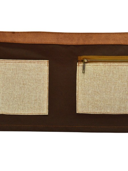 Ποδιά Μέσης Κοντή Καφέ Με Ψάθινες Λεπτομέρειες Ποδιά Μέσης Κοντή Καφέ Με Ψάθινες Λεπτομέρειες