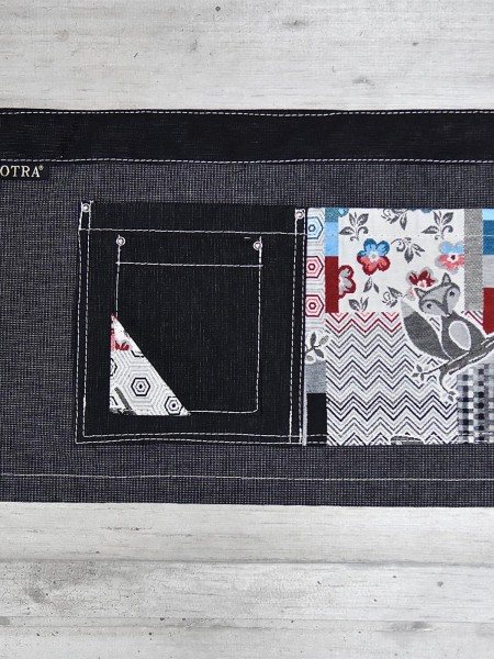 Ποδιά Μέσης Κοντή Τύπου Τζιν Καρό Με Σχέδιο Ποδιά Μέσης Κοντή Τύπου Τζιν Καρό Με Σχέδιο