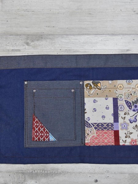 Ποδιά Μέσης Κοντή Τζιν Με Υφαντό Σχέδιο Ποδιά Μέσης Κοντή Τζιν Με Υφαντό Σχέδιο