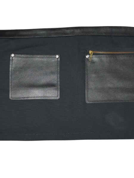 Ποδιά Μέσης Μαύρη Με Δερμάτινες Λεπτομέρειες Ποδιά Μέσης Μαύρη Με Δερμάτινες Λεπτομέρειες